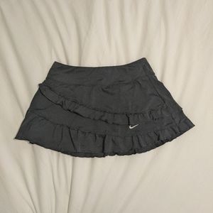 Black Nike Ruffle Tennis Skirt, S